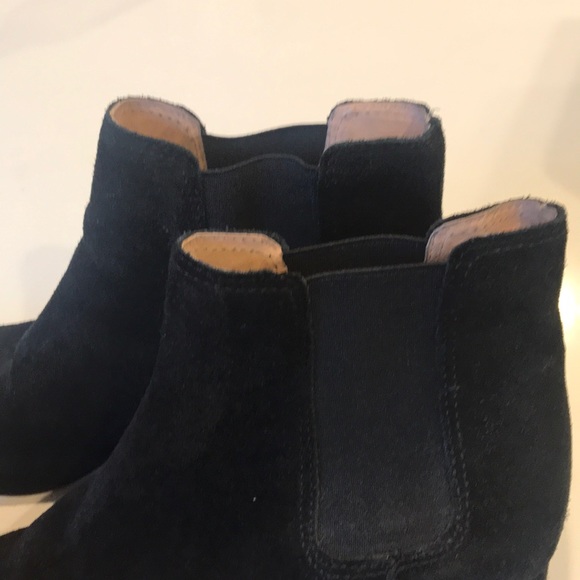 Madewell Walker Chelsea Boots Black Suede VGUC 9.5 - Picture 8 of 8